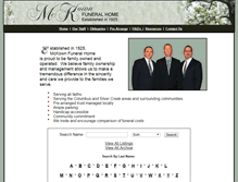 Tablet Screenshot of mckownfuneralhome.com